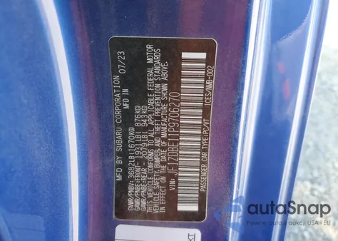 2023 Subaru Brz Limited из США, поврежденный, VIN JF1ZDBE11P9706270